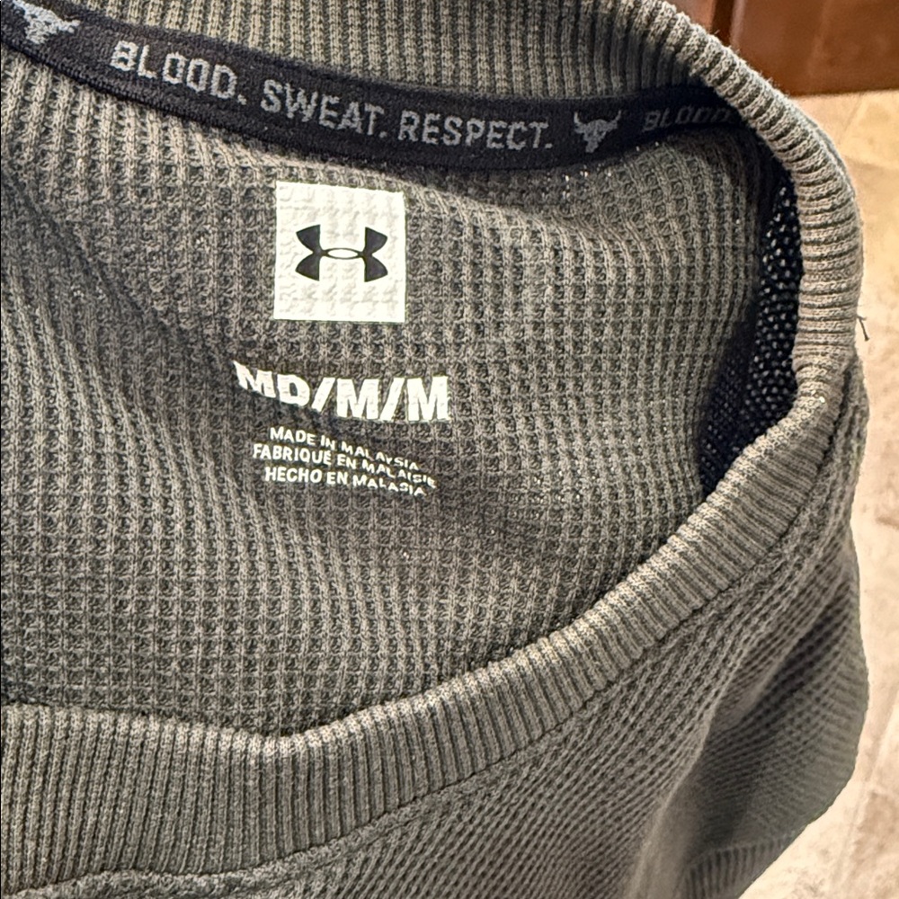 Under Armour Project Rock Waffle Long Sleeve Shirt - Picture 6 of 9